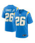 Фото #2 товара Men's Asante Samuel Jr. Powder Blue Los Angeles Chargers Game Player Jersey