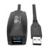 Фото #3 товара Tripp U330-05M USB 3.0 SuperSpeed Active Extension Repeater Cable (A M/F) - 5M (16.4 ft.) - 4.88 m - USB A - USB A - USB 3.2 Gen 1 (3.1 Gen 1) - Male/Female - Black