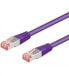 Wentronic CAT 6 Patch Cable S/FTP (PiMF) - violet - 0.5 m - Cat6 - S/FTP (S-STP) - RJ-45 - RJ-45