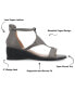 Фото #6 товара Women's Trayle Wedge Sandals