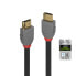 Фото #4 товара Кабель HDMI высокой скорости Lindy 3 м Ultra High Speed - линия Anthra - HDMI 48 Гбит/с - черный 3 м