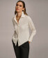 Фото #3 товара Women's Button Front Point Hem Top