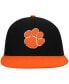 ფოტო #3 პროდუქტის Men's Black, Orange Clemson Tigers Team Color Two-Tone Fitted Hat