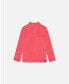 Фото #1 товара Toddler Girls Super Soft Brushed Long Sleeve Mock Neck Top Magenta - Toddler|Child