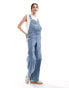 Фото #1 товара Levi's baggy fit denim dungarees in light blue