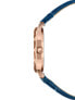 Фото #2 товара женские наручные часы с синим кожаным ремешком Jowissa J5.644.M Aura Damen 30mm 5ATM