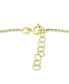 ფოტო #4 პროდუქტის Polished Bar Ankle Bracelet in 18k Gold-Plated Sterling Silver & Sterling Silver, Created for Macy's