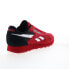 Фото #8 товара Reebok Classic Leather Mens Red Suede Lace Up Lifestyle Sneakers Shoes