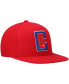 Фото #5 товара Men's Red LA Clippers Ground 2.0 Snapback Hat