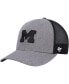Фото #1 товара Men's Charcoal Michigan Wolverines Carbon Trucker Adjustable Hat