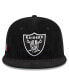 Фото #4 товара Men's Black Las Vegas Raiders Throwback Cord 59FIFTY Fitted Hat