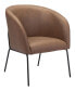 30" Steel, Polyester Quinten Boho Chic Accent Chair