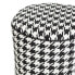 Пуфф Белый из полиэстера 45 x 45 x 45 см из 100% хлопка с узором Houndstooth BB Home - фото #6