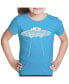 ფოტო #1 პროდუქტის Big Girl's Word Art T-shirt - Flying Saucer UFO