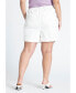 Фото #2 товара Plus Size Fashion Pleated Shorts W/ Elastic Waistband