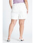 ფოტო #2 პროდუქტის Plus Size Fashion Pleated Shorts W/ Elastic Waistband