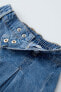 Фото #5 товара Юбка-шорты в стиле джинс Denim box pleat от ZARA