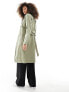 JDY long trench in light green русалка, XL - фото #7