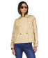 Petite Cotton Twill Cropped Peacoat