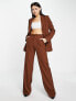 Фото #4 товара Missyempire relaxed blazer co-ord in chocolate