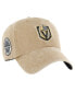 ფოტო #1 პროდუქტის Men's Khaki Vegas Golden Knights Earldor Clean Up Adjustable Hat