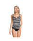 Фото #4 товара Women's Chlorine Resistant Wrap Underwire Tankini Swimsuit Top