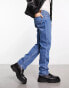 Lee West relaxed straight fit jeans in 90s mid wash Into The Blue Worn, W33 L32 - фото #4