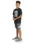 ფოტო #4 პროდუქტის Big Boys Short-Sleeve Cotton Wash Fill Logo Graphic T-Shirt