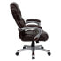 Фото #1 товара High Back Brown Leather Executive Swivel Chair With Arms