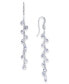 ფოტო #2 პროდუქტის Cubic Zirconia Shaky Linear Drop Earrings, Created for Macy's