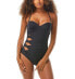 Фото #3 товара Carmen Marc Valvo 284791 Twist Bandeau Underwire One-Piece Swimsuit, Size 12