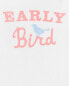 Baby Preemie Early Bird Bodysuit 9M