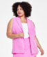 Фото #1 товара Trendy Plus Size Single-Breasted Vest, Created for Macy's