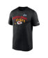 Фото #3 товара Men's Black Kansas City Chiefs Super Bowl LVII Team Logo Lockup T-shirt