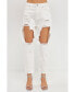 ფოტო #2 პროდუქტის Women's Distressed Jeans