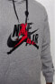 Фото #3 товара Толстовка спортивная Nike Air Jordan Men's Jumpman серая