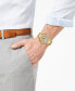 Men's Chronograph Quartz Gold-Tone Stainless Steel Bracelet Watch 42mm