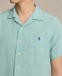 Men's Classic-Fit Linen-Cotton Camp Shirt