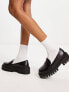 Фото #3 товара Rule London Exclusive Faith cleated loafters in black