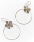 Фото #1 товара Silver-Tone and Gold-Tone Ishya Hoop Earrings