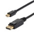 StarTech.com 10ft (3m) Mini DisplayPort to DisplayPort 1.2 Cable - 4K x 2K UHD Mini DisplayPort to DisplayPort Adapter Cable - Mini DP to DP Cable for Monitor - mDP to DP Converter Cord - 3 m - mini DisplayPort - DisplayPort - Male - Male - 3840 x 2160 pixels