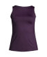 Women's Long Chlorine Resistant High Neck UPF 50 Modest Tankini Swimsuit Top