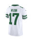 Men's Garrett Wilson White New York Jets Legacy Vapor F.U.S.E. Limited Jersey