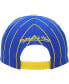 Фото #4 товара Men's Royal, Gold Golden State Warriors Hardwood Classics Pinstripe Snapback Hat