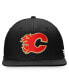 Men's Black Calgary Flames Core Primary Logo Fitted Hat