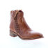 Фото #2 товара Bed Stu Aldina F328016 Womens Brown Leather Zipper Ankle & Booties Boots 6