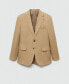 Фото #10 товара Men's Linen Slim-Fit Suit Blazer