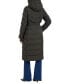 Women's Hooded Belted Puffer Coat Зеленый, 2XL - фото #2