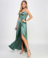 Juniors' Embellished Sweetheart-Neck Cutout Gown