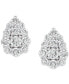 ფოტო #3 პროდუქტის Diamond Cluster Stud Earrings (1/2 ct. t.w.) in Platinum, Created for Macy's